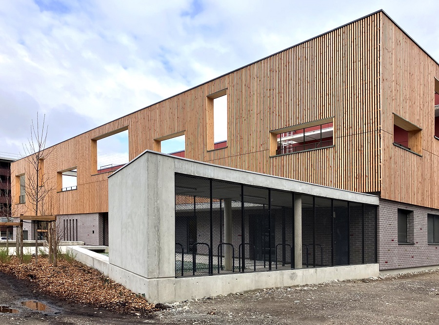 Vue extérieur - projet Equipement jeunesse Villeneuve